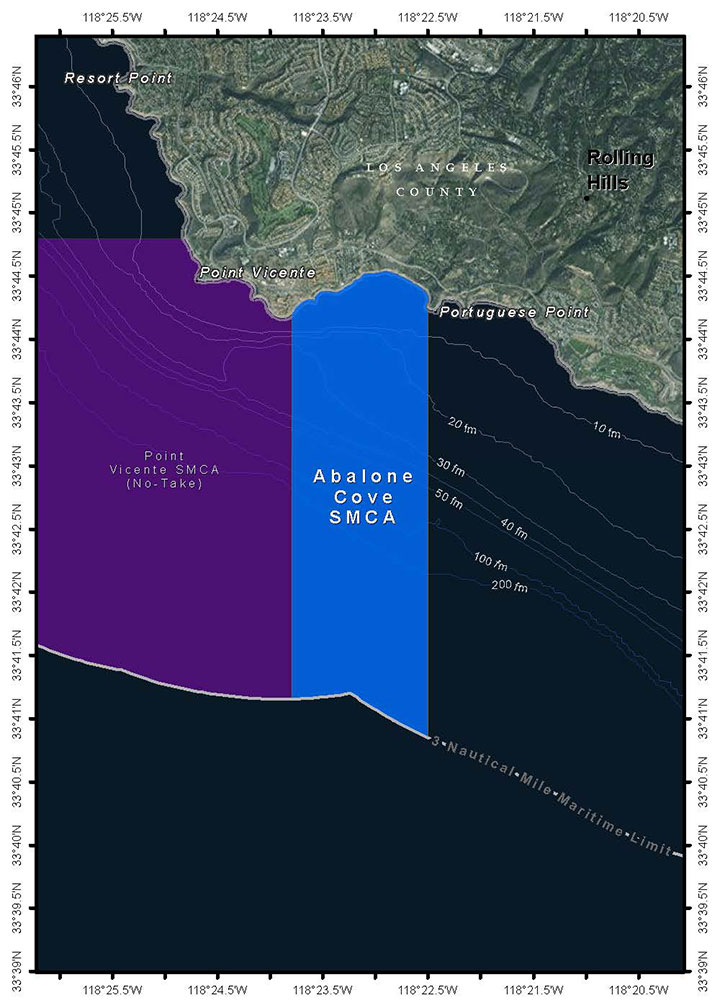 Map of Abalone Cove State Marine Conservation Area - click to enlarge in new tab